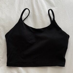 Black Cropped Tank Top